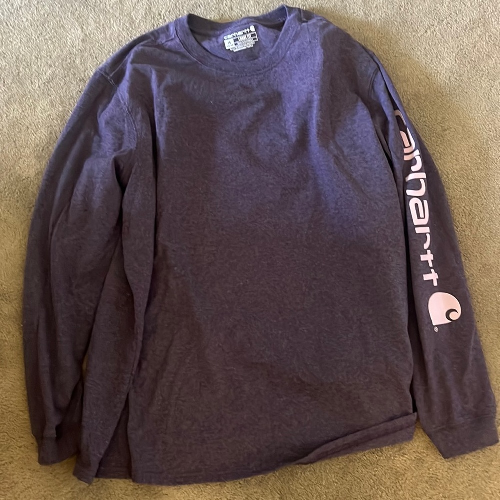 Womens carhart 1X (16w-18w) loose fit long sleeve tee shirt